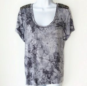 Rock & Republic tie dyed studded top